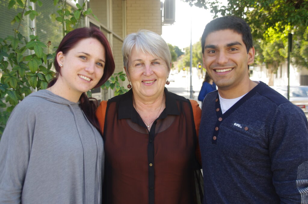 Judy and two volunteers at the Fresh Start Clinic in Subiaco